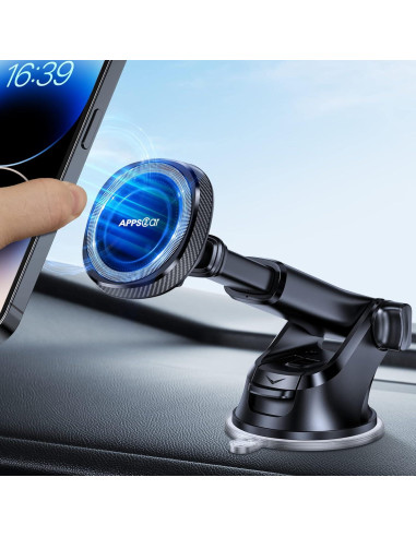 Soporte Magnético para Coche Wiiki-Tech MagSafe Negro