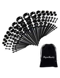 Kit de Estiramiento de Orejas JieyueJewelry 50 Piezas 14G-00G