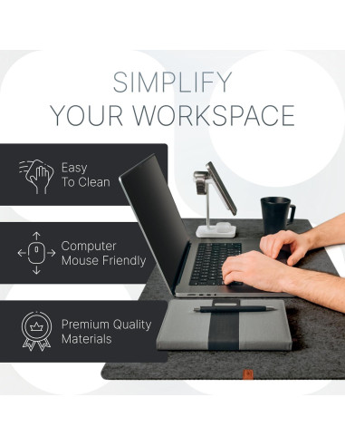 Bandeja de Valet y Alfombrilla de Escritorio Fieltro Nordik