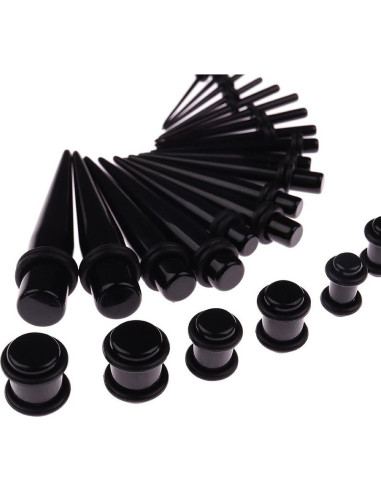 Kit de Estiramiento de Orejas JieyueJewelry 50 Piezas 14G-00G