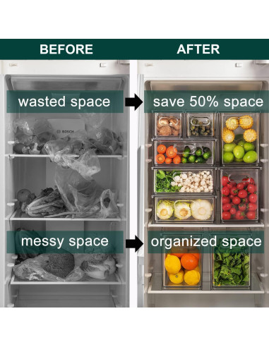 Organizador de Refrigerador LALASTAR 2 Piezas 3.17QT