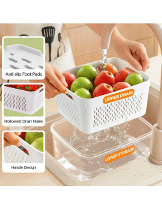 Contenedores de Almacenamiento Winproper 5 Piezas 4 en 1 2