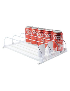 Organizador de Bebidas para Nevera SZNLZQ Blanco 38cm 15 Latas