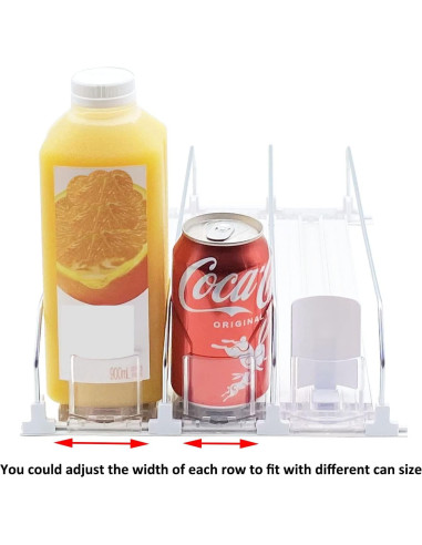 Organizador de Bebidas para Nevera SZNLZQ Blanco 38cm 15 Latas