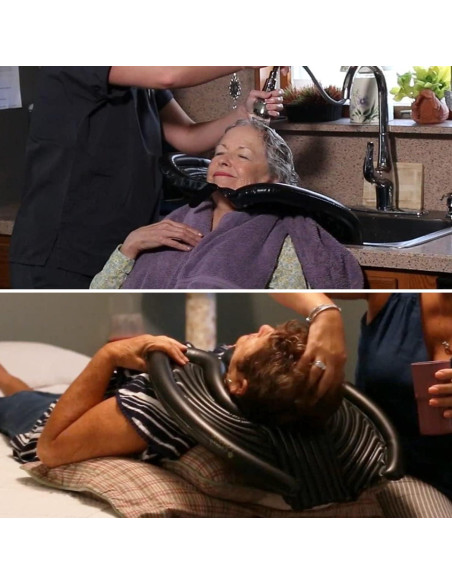 Lavabo Inflable Portátil Chrome Cherry para Lavar Cabello