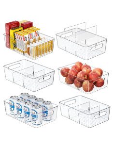 6 Organizadores de Almacenamiento Mpotmiy para Cocina 28,5x18,3 cm