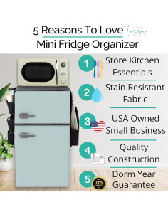 Organizador para Mini Nevera TERRA HOME Negro 40x22 cm 2