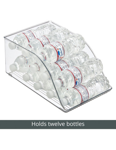 Contenedor de Almacenamiento de Bebidas mDesign - 12 Botellas