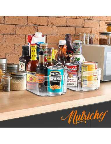 Conjunto Organizadores Refrigerador NutriChef 6 Piezas Transparente