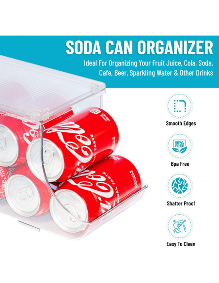 Organizador de Latas de Soda Control Kitchen 2 Unidades