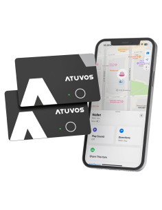 Tarjeta de rastreo ATUVOS 2 paquetes impermeable IP67