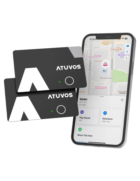 Tarjeta de rastreo ATUVOS 2 paquetes impermeable IP67