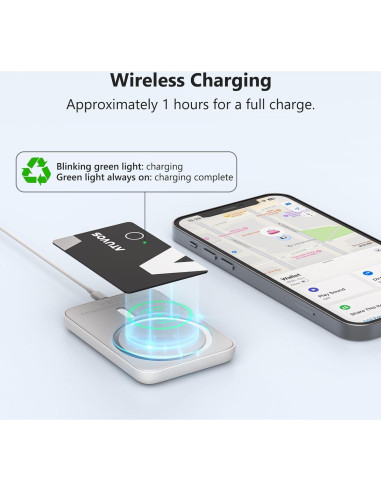 Tarjeta de rastreo ATUVOS 2 paquetes impermeable IP67