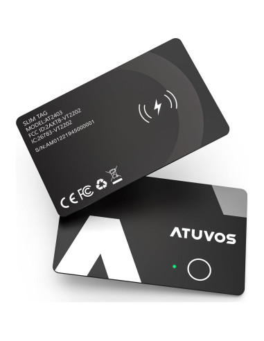 Tarjeta de rastreo ATUVOS 2 paquetes impermeable IP67