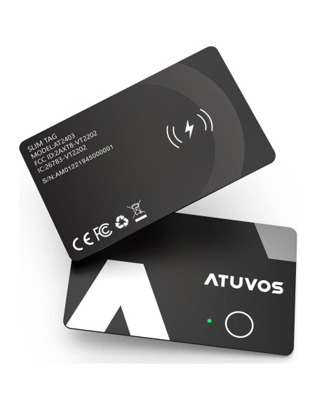 Tarjeta de rastreo ATUVOS 2 paquetes impermeable IP67