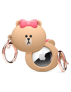 Funda de Silicona elago LINE Friends para Apple AirTag Choco