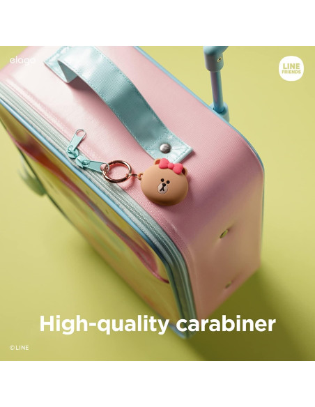 Funda de Silicona elago LINE Friends para Apple AirTag Choco