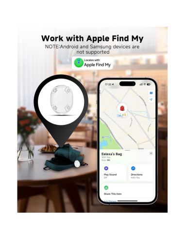 Etiquetas Inteligentes Eelexa para Apple Find My - 2 Paquete