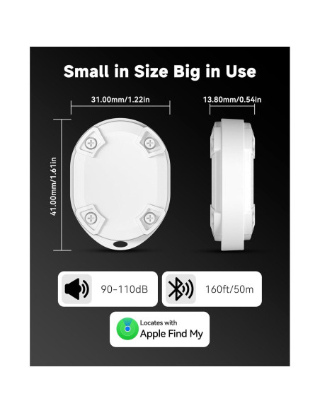 Etiquetas Inteligentes Eelexa para Apple Find My - 2 Paquete