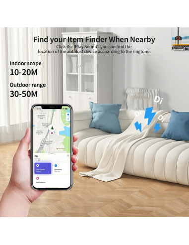 Etiquetas de Rastreo Bluetooth MOR GOLF Air Tracker 4 Unidades