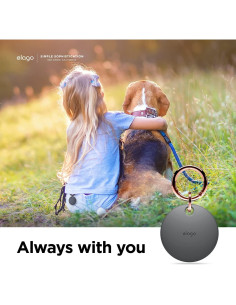 Funda Básica elago para AirTag - Silicona Gris Oscuro 2