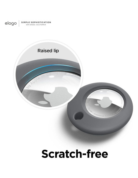 Funda Básica elago para AirTag - Silicona Gris Oscuro