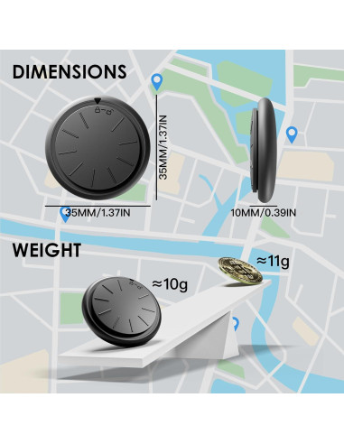 Rastreador GPS HONGTOP para Vehículos 3PCS Sin Suscripción