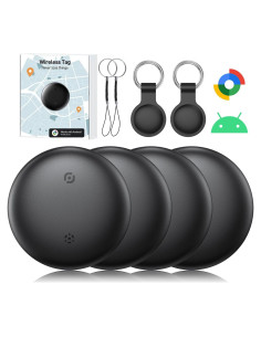 Etiquetas Inteligentes Bluetooth Delumu - Paquete de 4, Localizador de Artículos para Android