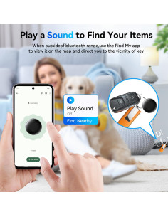 Etiquetas Inteligentes Bluetooth Delumu - Paquete de 4, Localizador de Artículos para Android 2
