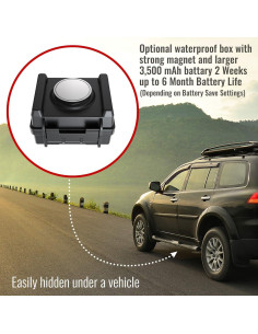 Caja impermeable magnética Tracki + batería 3500mAh 2