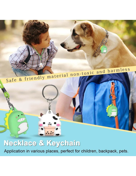 Paquete de 4 fundas protectoras para AirTag BIQIRE