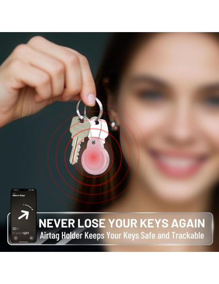 Soporte Airtag HOLIXCASE a prueba de agua IP68 - Paquete de 5
