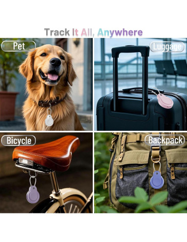 Soporte Airtag HOLIXCASE a prueba de agua IP68 - Paquete de 5