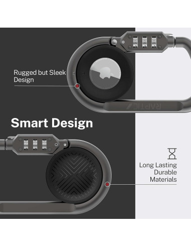 RAPTIC Candado de Combinación para Apple AirTag 3 Dígitos