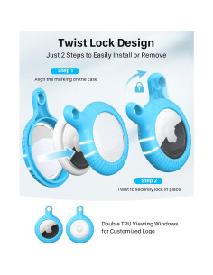 Soporte para AirTag YOSH 4 Pack Antirayaduras Resistente 2