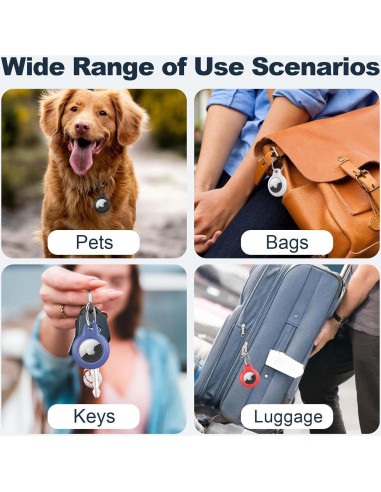 Funda Impermeable para AirTag MOLOSLEEVE Rojo IPX8