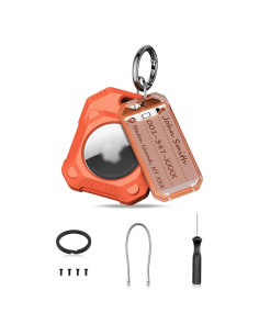 Soporte Seguro para Air Tag PROfezzion Naranja 2-en-1
