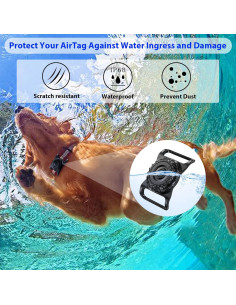 Soporte para Collar de Perro KOREDA IP68 2 Paquete Negro 2