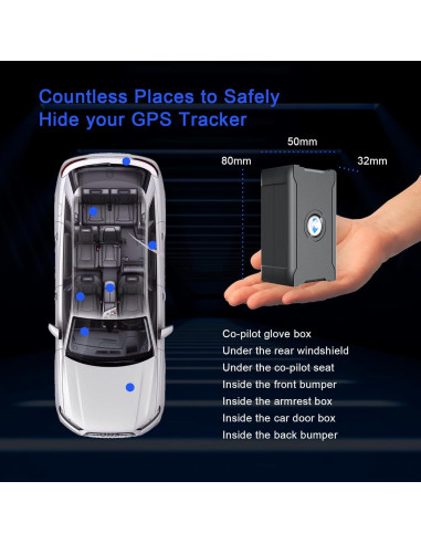 Rastreador GPS 4G WanWayTech Batería 6000mAh Antirrobo