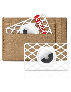 Funda delgada para AirTag SUPFINE - 2 Pcs - Blanco