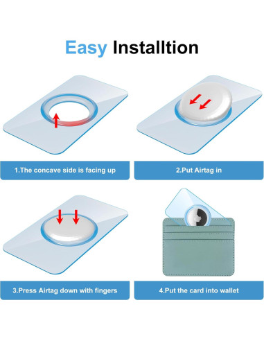 Paquete de 3 Soportes Ultra Finos para Airtag SZJCLTD