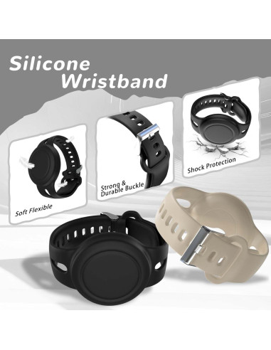 Paquete de 2 Pulseras AirTag FGERWZ Impermeables Niños