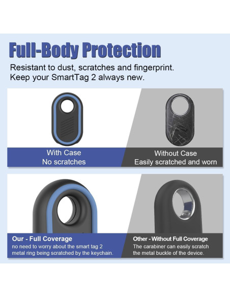 Funda de Silicona Suave para Samsung Galaxy SmartTag2 - 2 Piezas