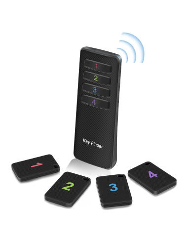 Buscador de Llaves Inalámbrico Luxsure KF04D con 4 Etiquetas