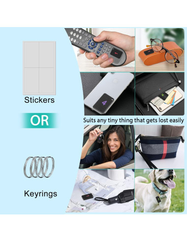 Buscador de Llaves Inalámbrico Luxsure KF04D con 4 Etiquetas