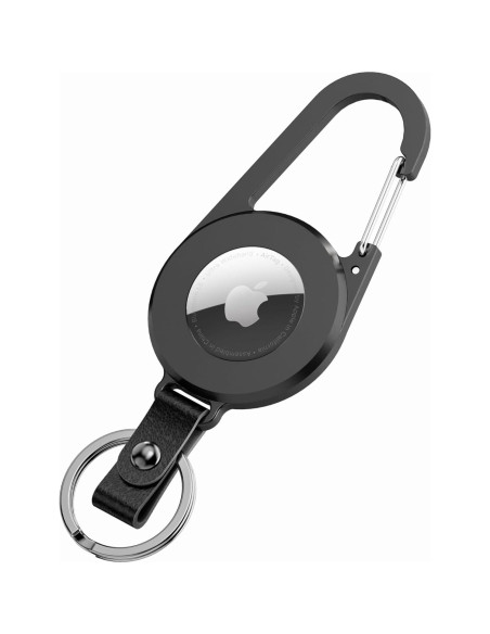Llave de Metal OYILON para AirTag con Mosquetón y Funda Llave de Metal OYILON para AirTag con Mosquetón y Funda