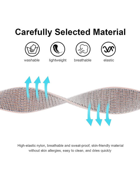 Paquete 2 Pulseras Protectores AirTag Nylon Yiurcy Azul Rosa