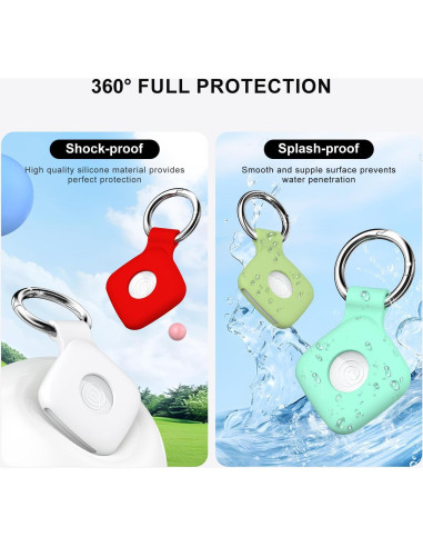 Funda de Silicona R-fun para Tile Mate 2022 y Life360 2024 - 4 Pack