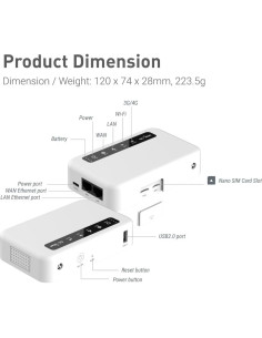 Router 4G LTE GL.iNet GL-XE300 Puli con Batería 5000mAh 2