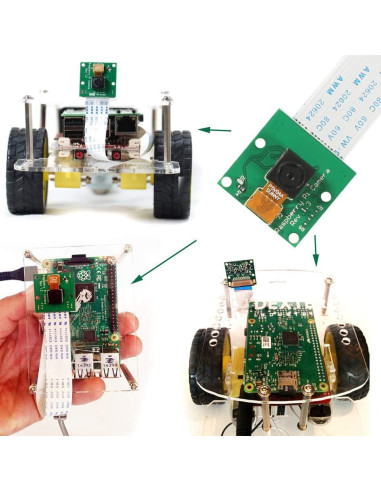 Cámara Aokin 5MP 1080P para Raspberry Pi con cable 15 cm